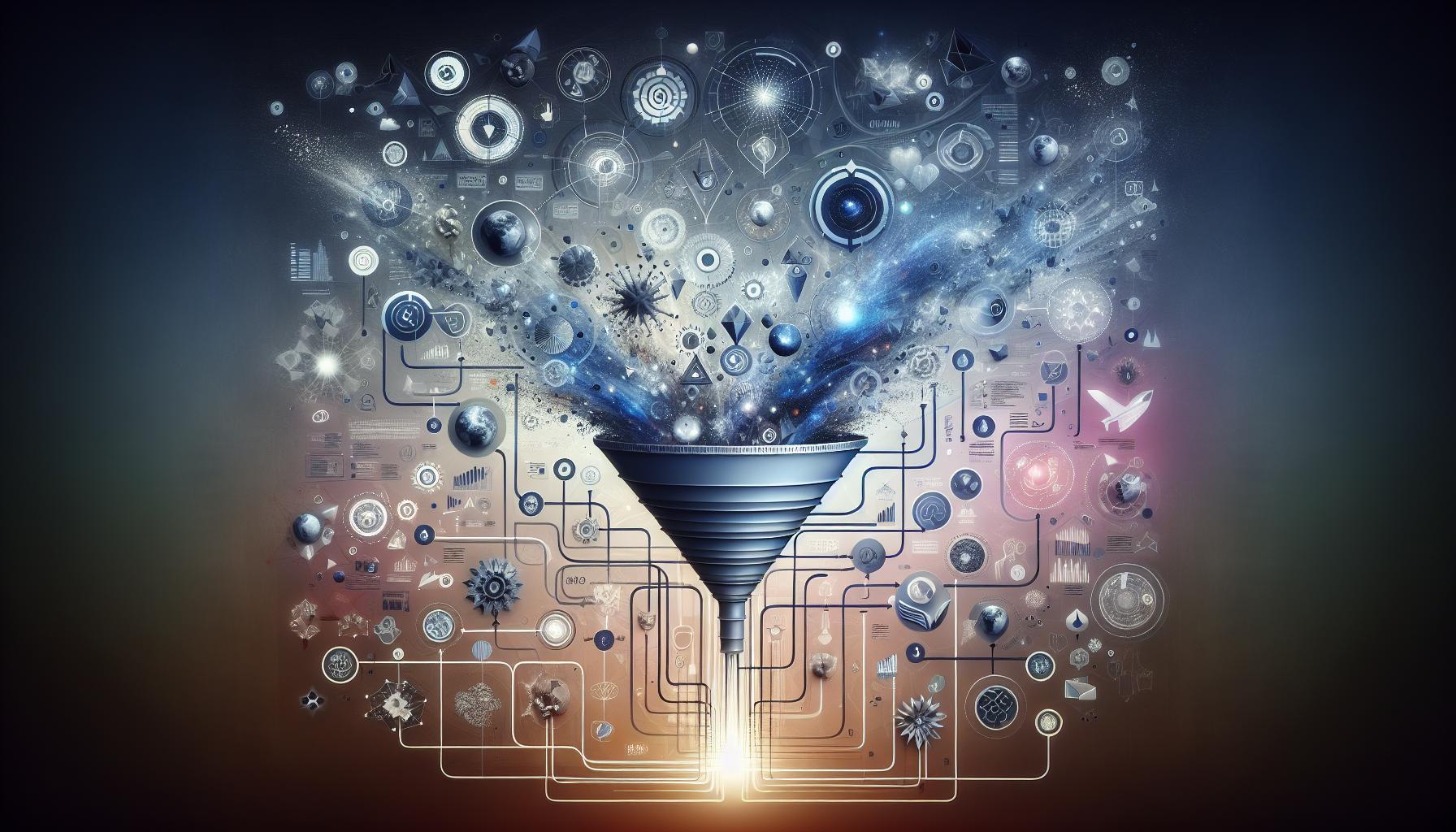 infographic funnel diagram
