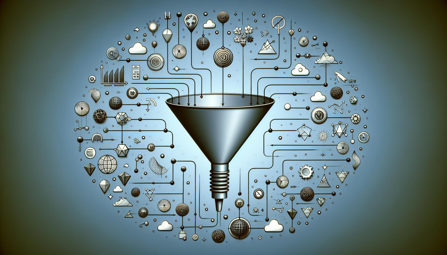 blank funnel graph